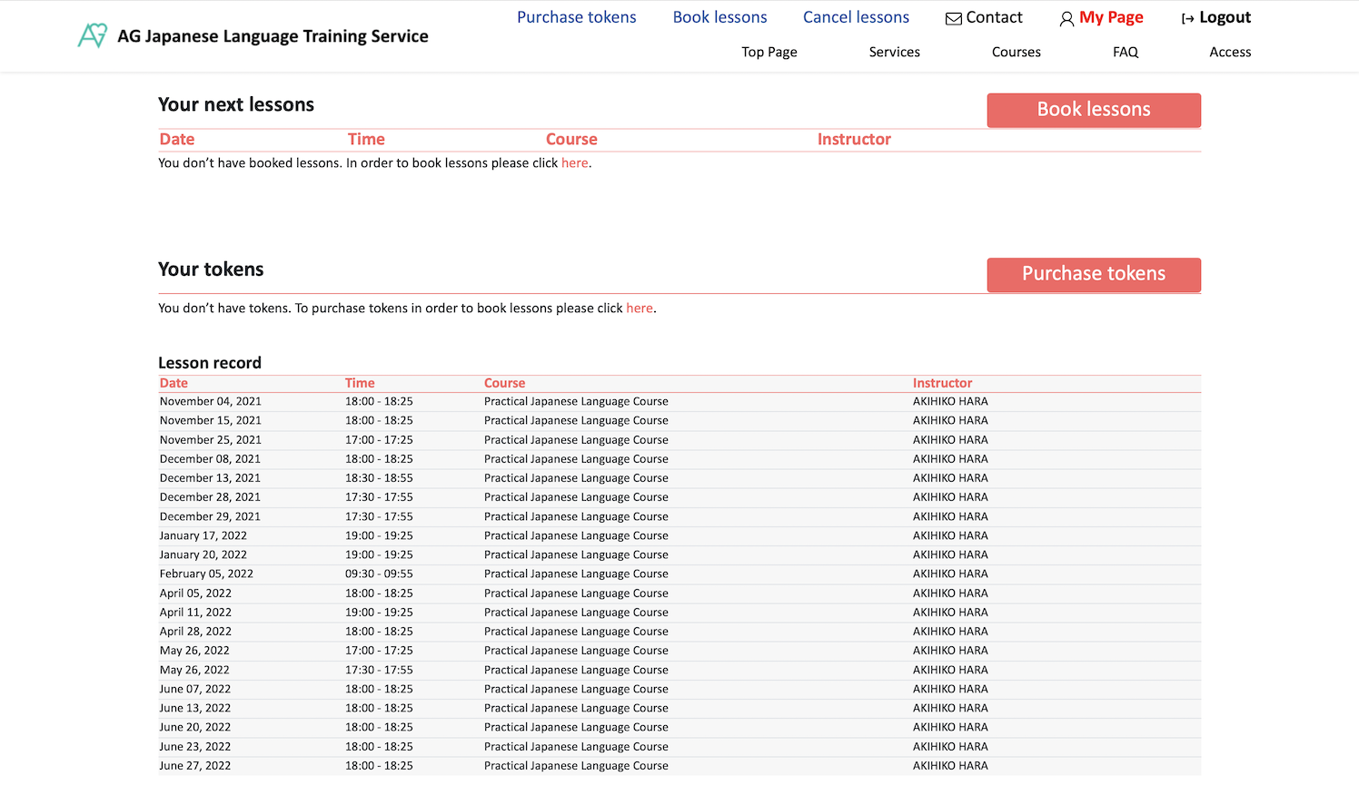 AG Online Booking System